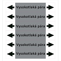 Značení potrubí ISO 20560, vysokotlaká pára